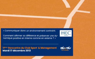 11ème Rencontre du Club Sport & Management