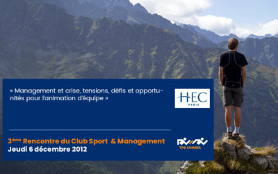 3ème Rencontre du Club Sport & Management