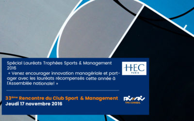 33ème Rencontre du Club Sport & Management