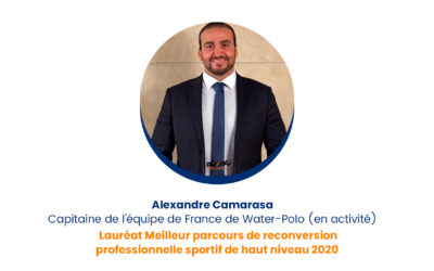 Alexandre Camarasa – Lauréat Meilleur parcours de reconversion professionnelle sportifs de haut niveau 2020