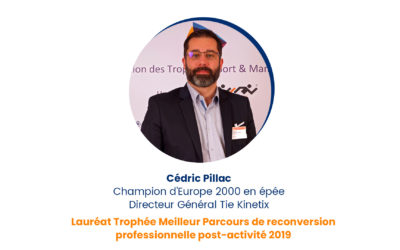 Cédric Pillac –  Lauréat Trophée Meilleur Parcours de reconversion professionnelle post-activité 2019