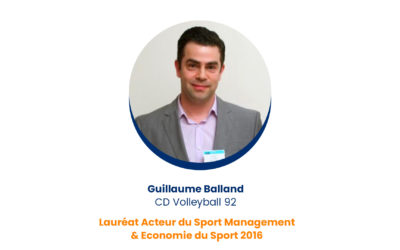Guillaume Balland – Lauréat Acteur du Sport Management & Economie du Sport 2016