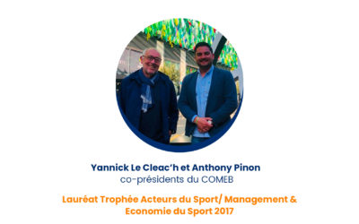Yannick Le Cleac’h et Anthony Pinon – Lauréat Trophée Acteurs du Sport/ Management & Economie du Sport 2017