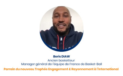 Boris DIAW – Parrain du nouveau Trophée Engagement & Rayonnement à l’International