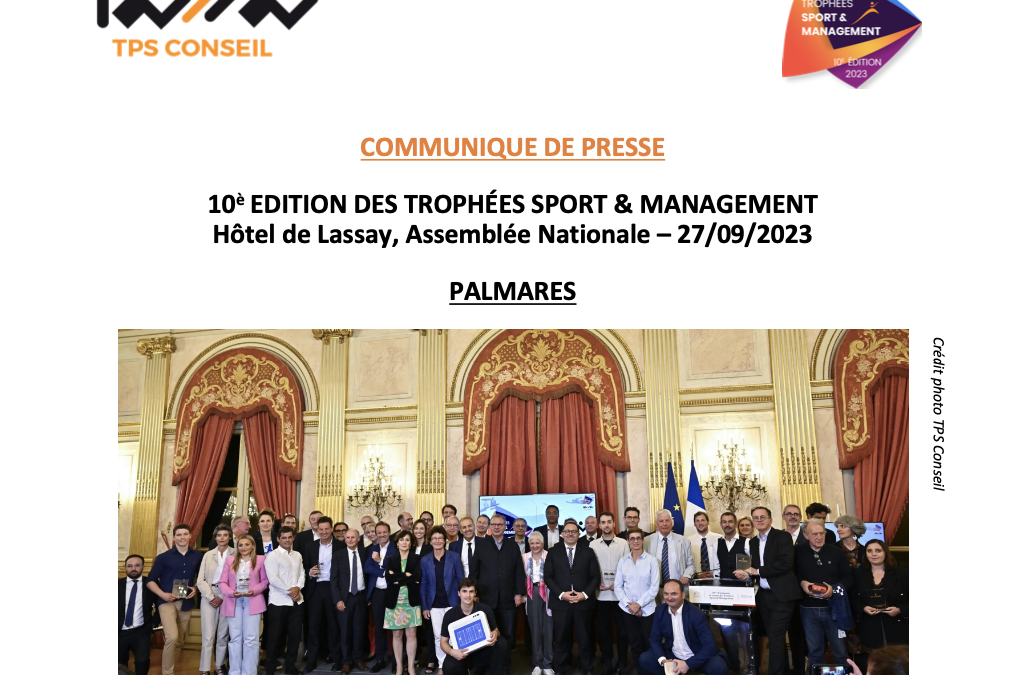 Communiqué de presse 2023