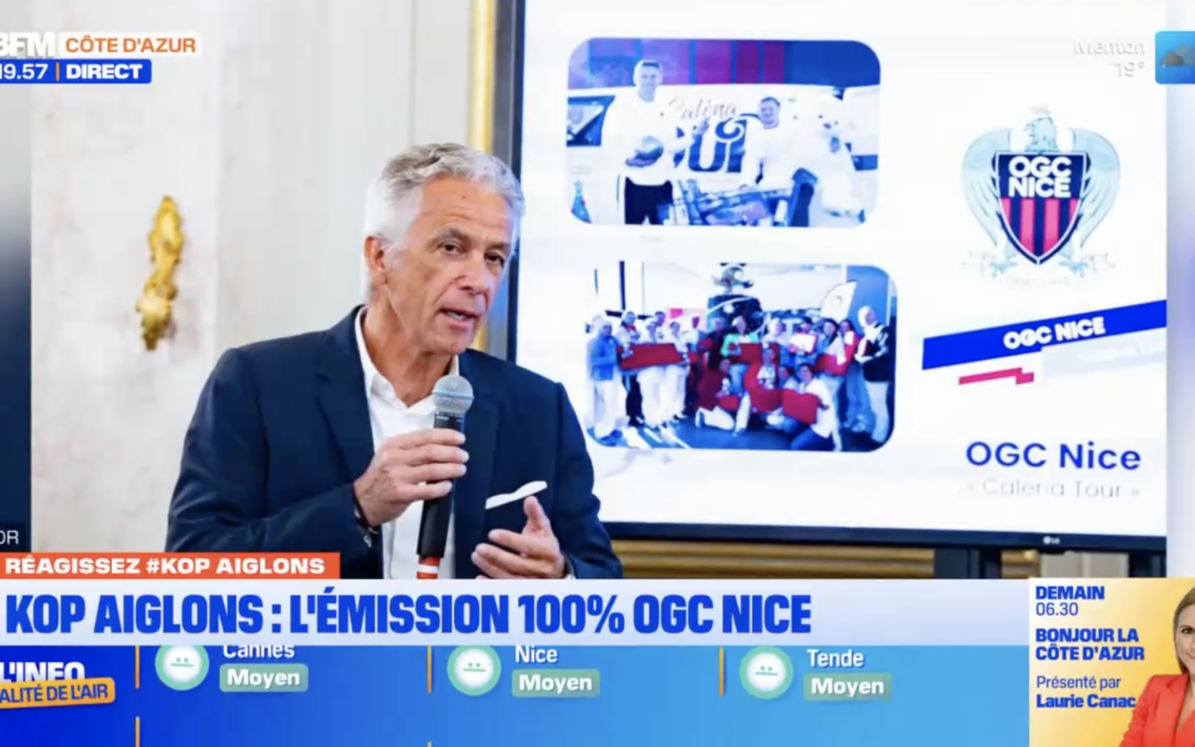 Kop Aiglon (BFM Nice Côte d’Azur) — Mention à la récompense du Gym aux Trophée Sport & Management