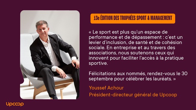 Comme l&rsquo;Upcoop, engagez votre entreprise aux côtés desTrophées Sport & Management