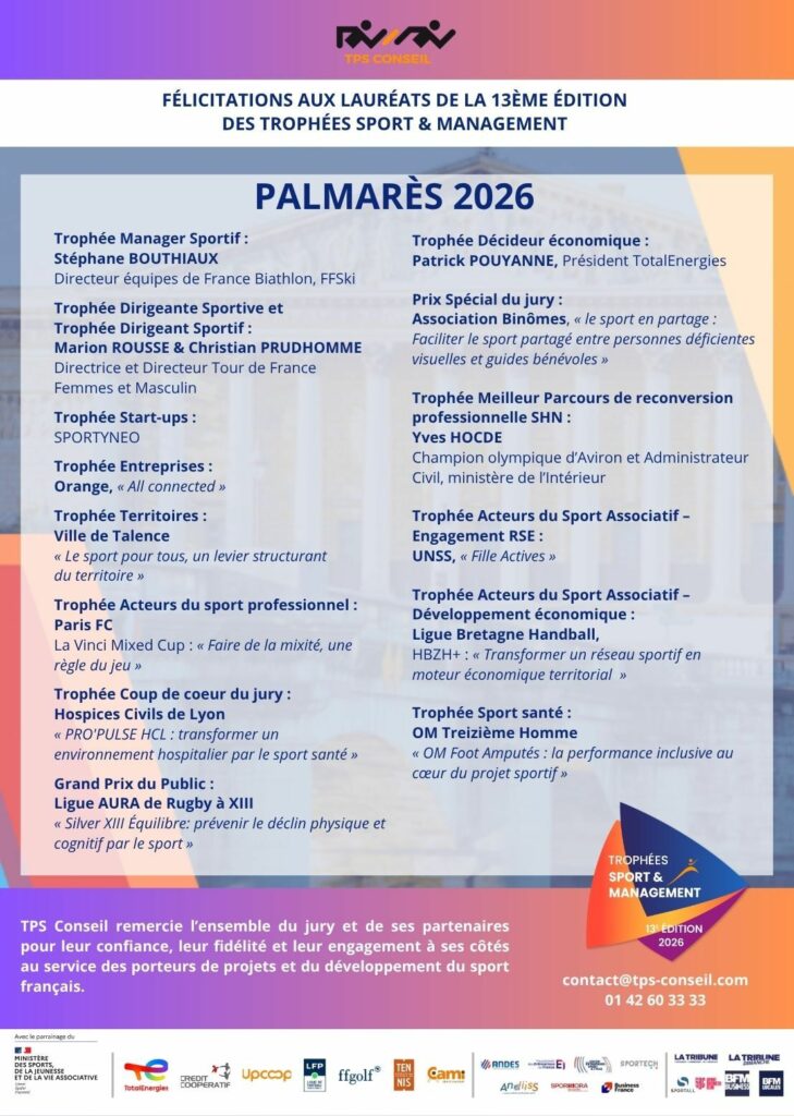 palmares 2026 trophees